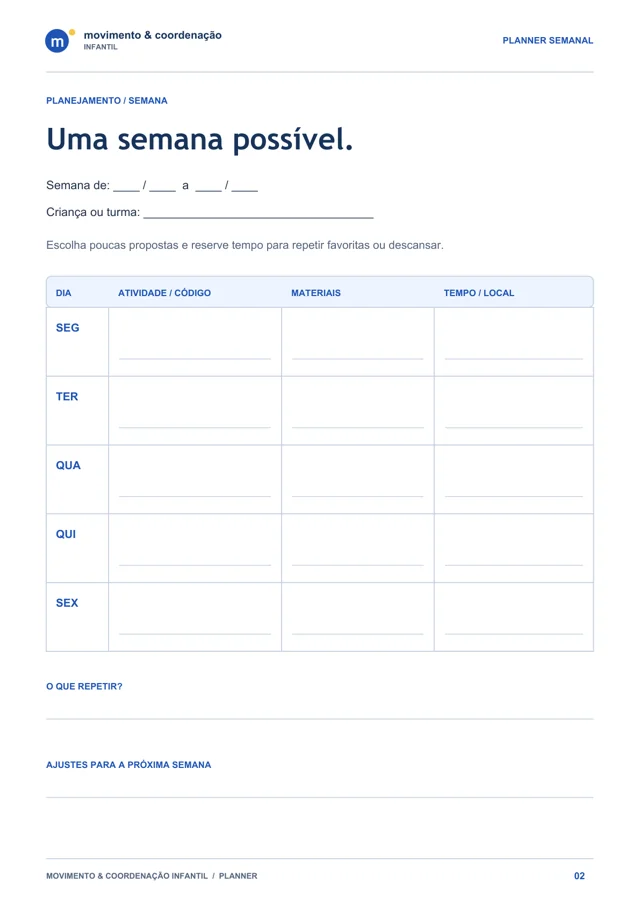 Planner de Atividades